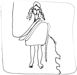 Marianne en toge:Marianne in toga dessin