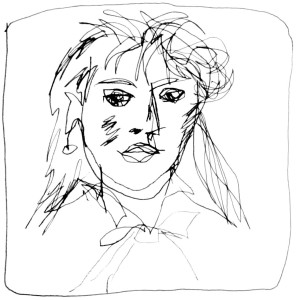 Dessin crayon de Berthe Morisot par Puis de Chavanne