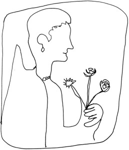 Sofonisba_Anguissola_Femme digne Renaissance avec fleurs:proud woman w:flowers